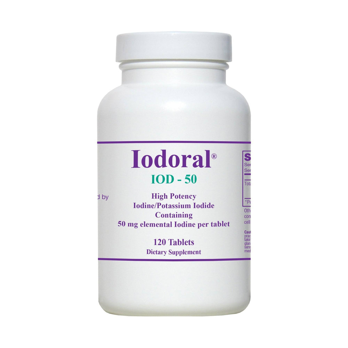 Iodoral 50 120 Tablets – Optimox