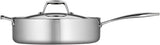 Tramontina Tri-Ply Clad 6-Quart Stainless Steel Covered Deep Saute Pan