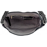 Brighton Barbados Ziptop Hobo -Black