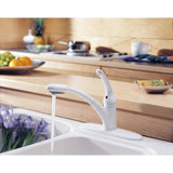 Delta 470-WH-DST Signature Single Handle Pull-Out Kitchen Faucet White