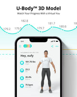 eufy Smart Scale P2 Pro, Digital Bathroom Scale with Wi-Fi Bluetooth, 16 Measurements Including Weight, Heart Rate, Body Fat, BMI, Muscle & Bone Mass, 3D Virtual Body Mode, 50 g/0.1 lb High Accuracy Pack of 2