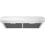 GE – 30 Convertible Range Hood – White on white
