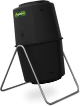 Spin Bin 60 Gal. Outdoor Compost Tumbler Rotating Garden Composter Bin (Black)
