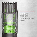 Remington MB6850 Vacuum Stubble and Beard Trimmer, Lithium Power and Adjustable