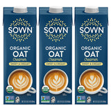 SOWN Organic Oat Creamer Unsweetened – Barista Oat Milk Non Dairy Coffee Creamer – Plant Based, Dairy-Free, Vegan, 0g Added Sugar, Gluten-Free, Non-GMO, Shelf Stable – 32oz (Pack of 6)
