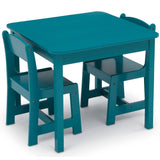 Delta Children MySize Kids Wood Table and Chair Set – Teal