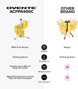 OVENTE 1.2 lb Collapsible Pasta Drying Rack, BPA-Free Acrylic Rods, for Homemade Noodles ACPPA900C