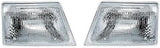 98 99 00 Ford Ranger Headlamp Headlight Pair Set Driver and Passenger