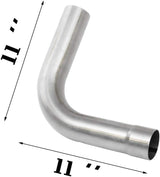 JY Performance 2.5” Inch T304 Stainless Steel 8PCS Custom Exhaust Pipe Kit Tubing Mandrel Bend Pipe Straight & U-Bend Universal