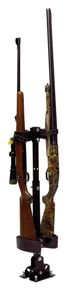 Double UTV Cab Floor Mount Gun Rack Adjustable Vertical Gun Rack Floor Holder 20073