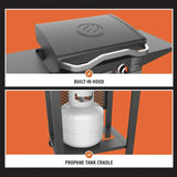Blackstone Pro Series 2 Burner 22 Propane Pedestal Griddle with Hood