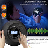 Portable CD Player with Bluetooth, CD Player Portable with Dual Speakers and Anti Shock Skip Protection Rechargeable CD Player Bluetooth for Car with LCD Display Headphone AUX Cable Walkman CD Player