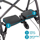 Able Life Space Saver Rollator Cobalt Blue – Each