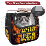 Halloween Pet Carrier Airline Approved Pet Carrier Bag Dog Carrier for Small Medium Cats Dogs Puppies Kitten