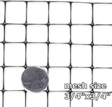 OldMacDonald Deer and Animal Fence Barrier Netting (55gr/sq m.) 7.5′ x 100′ (2.3m x 30m) (mesh 19x19mm)