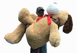 Big Plush Giant Stuffed Puppy Dog 5 Feet 60 Inches 153 cm Huge Soft Adorable Plush Dog