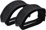 Bike Pedals with Straps, 2Pcs Pedal Straps Cycling Kids Bike Foot Pedal Straps Toe Clips Straps Tape for Fixed Gear Bike Black