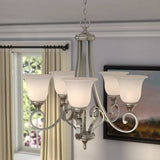 South Ferry 5 – Light Shaded Classic / Traditional Chandelier Red Barrel Studio