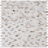 MSI Palisandro Mini Brick 12 in. x 12 in. x 10 mm Polished Marble Mesh-Mounted Mosaic Tile (10 Sq. ft./Case)