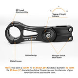 Himiway Bike Stem 110mm Adjustable MTB Stem Aluminum Alloy Bicycle Handlebar Stem Extender Riser for Most Mountain Bike Road City Bike MTB