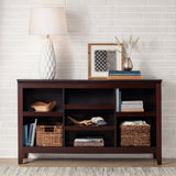 Threshold 32×22 Carson Horizontal Bookcase with Adjustable Shelves, Espresso