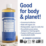 Dr. Bronner’s Pure-Castile Liquid Soap – Peppermint, 1 Gallon