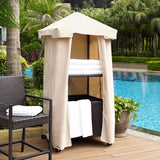 Palm Harbor Faux Wicker Towel Valet