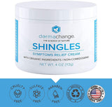 Natural Shingles Treatment and Relief Cream – with Manuka Honey – Shingle Nerve Pain Ointment – Natural Moisturizer for Face and Body – Stops Shingle Breakouts, Burning, Scar, Itchy Dry Skin (8oz)