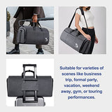 Convertible Garment Bag for travel,Carry on Garment Duffle Bag with Shoe Compartment, Detachable Shoulder Strap – 2 in 1 Suit Bags Suit Travel Bags for Men Women