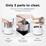 Carepod 31S Stainless Steel Humidifier, 1Gal/4L, Quiet, Filter-Free