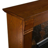 Jamestown 45.5 in. W Electric Fireplace in Salem Antique Oak