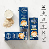 SOWN Organic Oat Creamer Unsweetened – Barista Oat Milk Non Dairy Coffee Creamer – Plant Based, Dairy-Free, Vegan, 0g Added Sugar, Gluten-Free, Non-GMO, Shelf Stable – 32oz (Pack of 6)