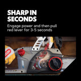 Oregon CS1500 18-inch 15 Amp Self-Sharpening Corded Electric Chainsaw, with Integrated Self-Sharpening System (PowerSharp), 2-Year Warranty, 120V, Grey, Black