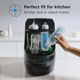 Baby Bottle Washer Pro – Baby Bottle Washer, Sterilizer + Dryer – All in One Machine Cleans Bottles, Pump Parts, & Sippy Cups – Replaces Hand Washing, Bottle Brushes and Drying Racks-Brezza