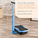 Lifepro TrimLite Vibration Plate Exercise Machine with Handlebars ?C Whole Body Vibration Machine, Ideal Lymphatic Drainage Massager ?C 99 Speed Levels, Bluetooth Speaker, Resistance Bands & Remote