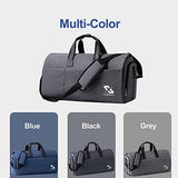 Convertible Garment Bag for travel,Carry on Garment Duffle Bag with Shoe Compartment, Detachable Shoulder Strap – 2 in 1 Suit Bags Suit Travel Bags for Men Women