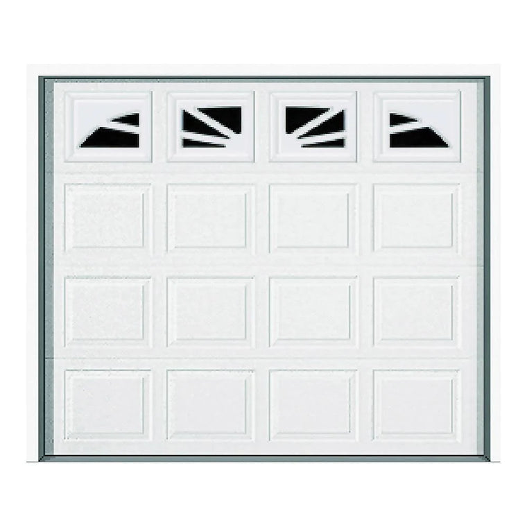 Wayne Dalton 9100 Williamsburg Garage Door 9 ft W x 7 ft H Steel White