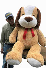Big Plush Giant Stuffed Puppy Dog 5 Feet 60 Inches 153 cm Huge Soft Adorable Plush Dog